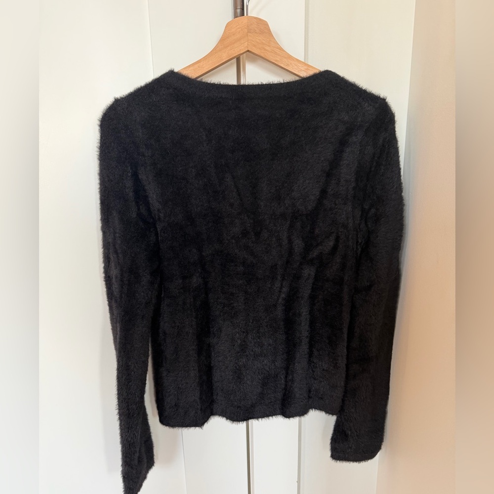 Madewell Hewitt Cardigan Sweater True Black Medium - Picture 3 of 11
